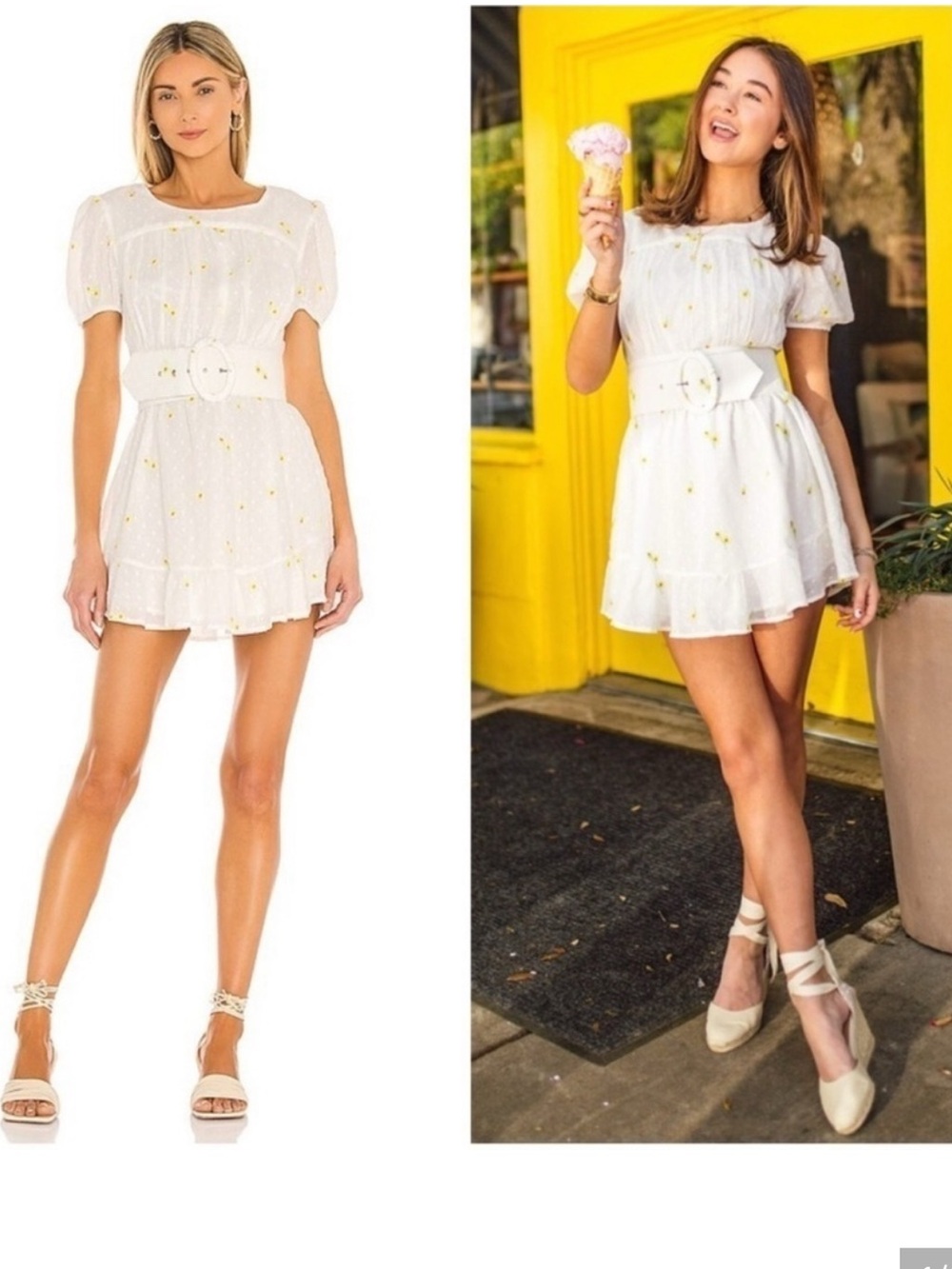NWT For Love & Lemons Abby mini dress Sz 2X